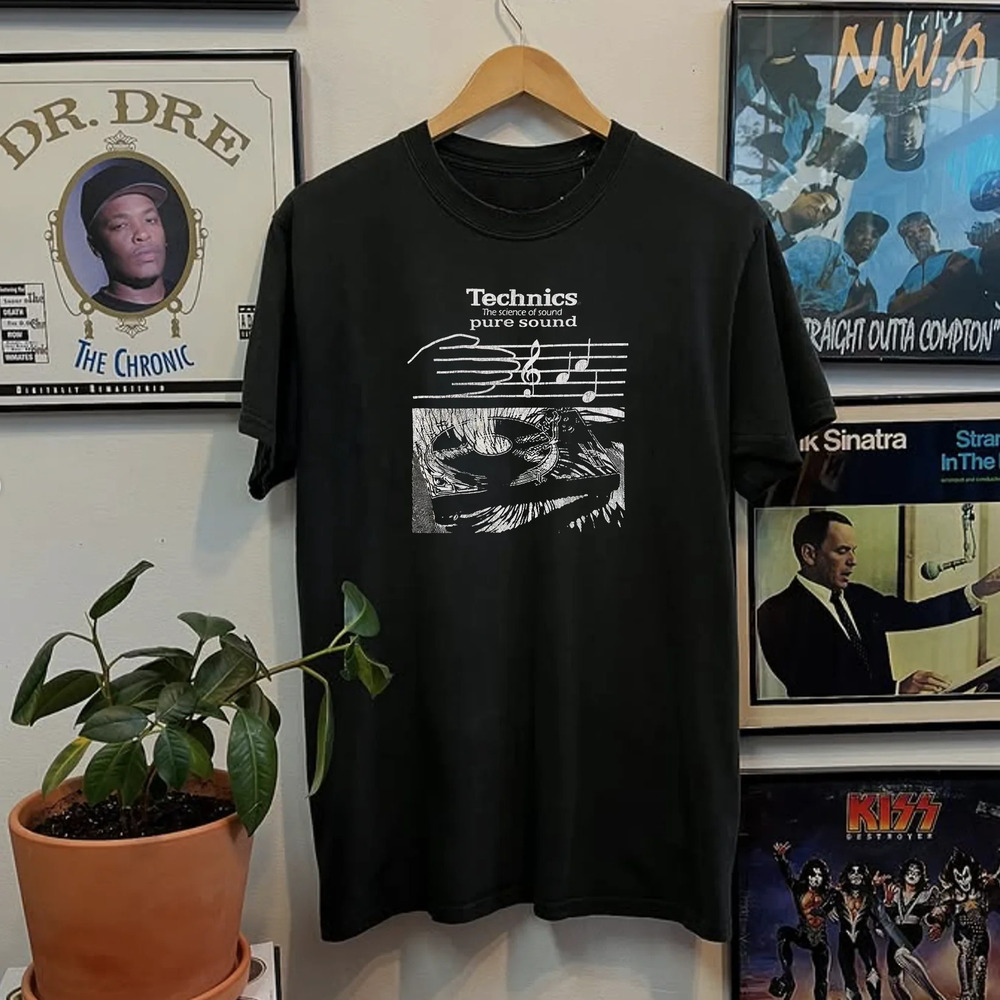 90s Technics Pure Sound , Black Tee